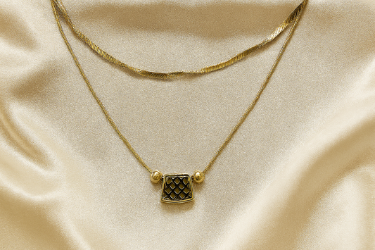 Golden Woven Grace Necklace