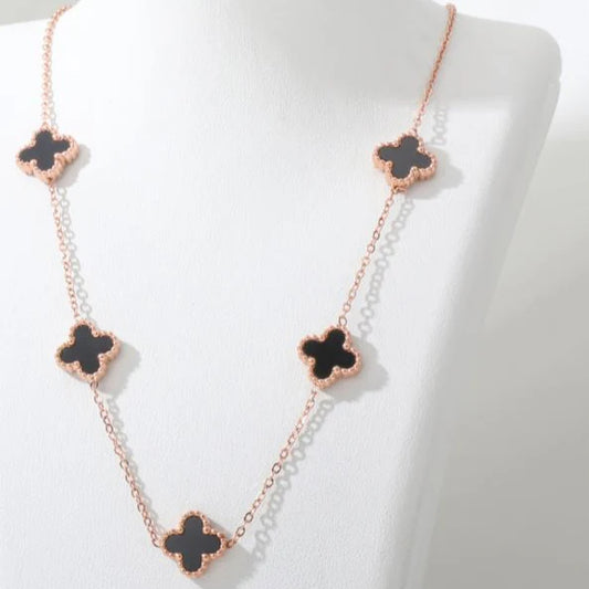 Midnight Clover Luxe Necklace