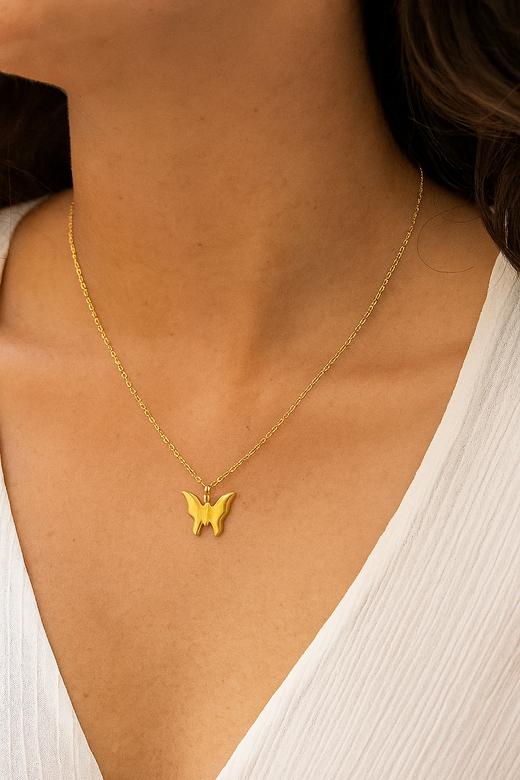 Butterfly Pendant Necklace