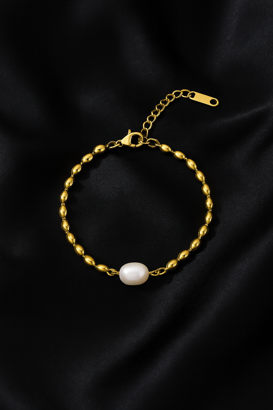Golden Pearl Grace Bracelet