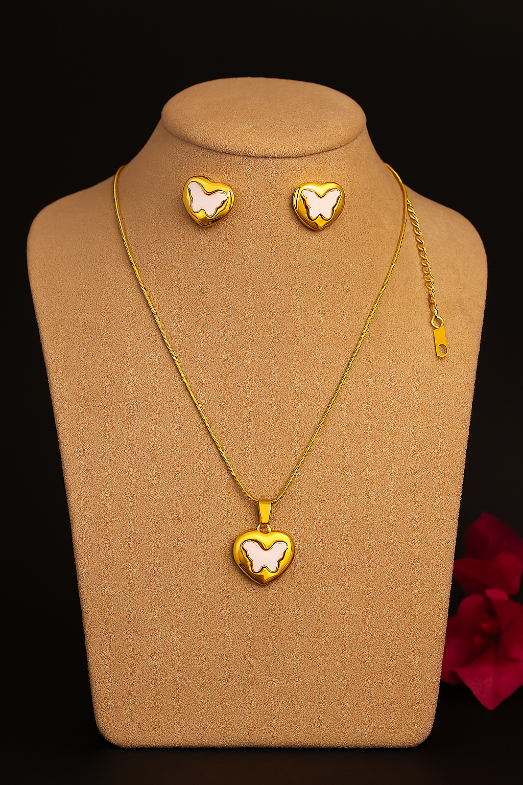 FlutterHeart Duo Necklace Set