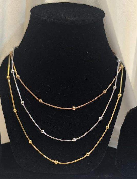 Trinity Glow Layered Necklace