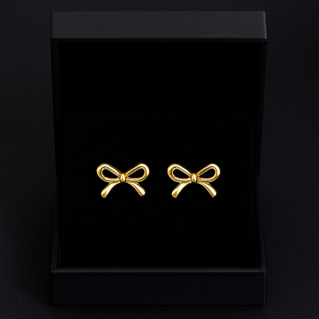 Golden Ribbon Charm Set