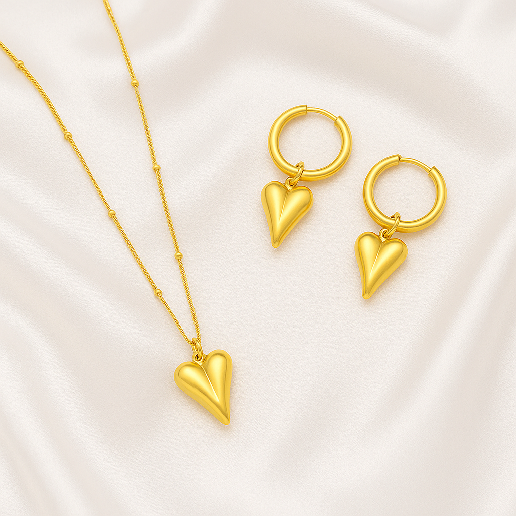 Golden Ember Hearts Set