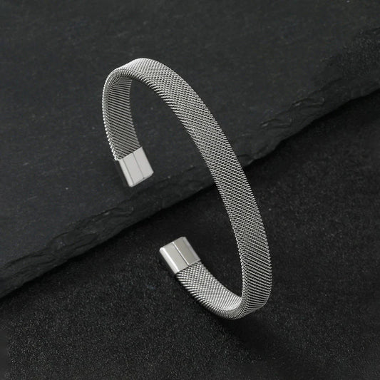 Mesh Cuff - Silver