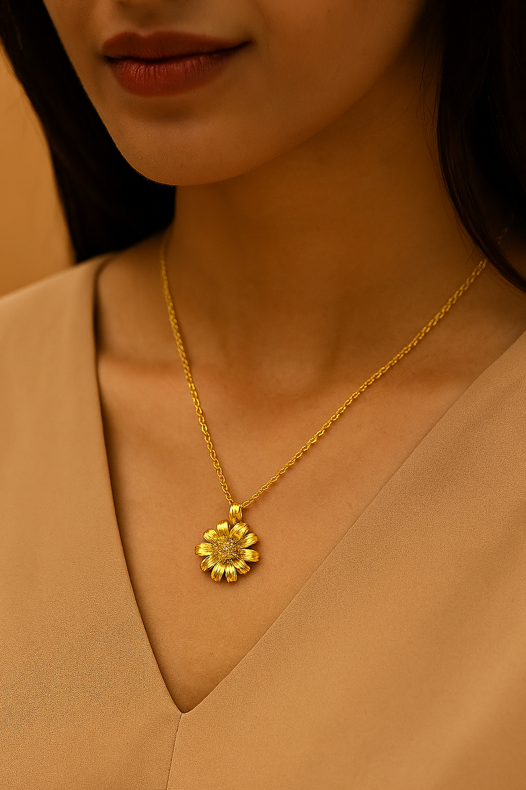 Sunflower in Bloom Necklace