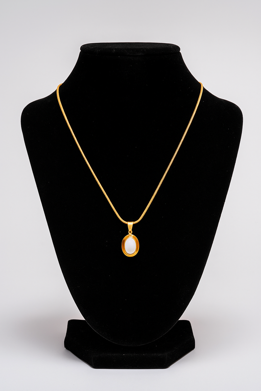 White Shell Pendant Necklace