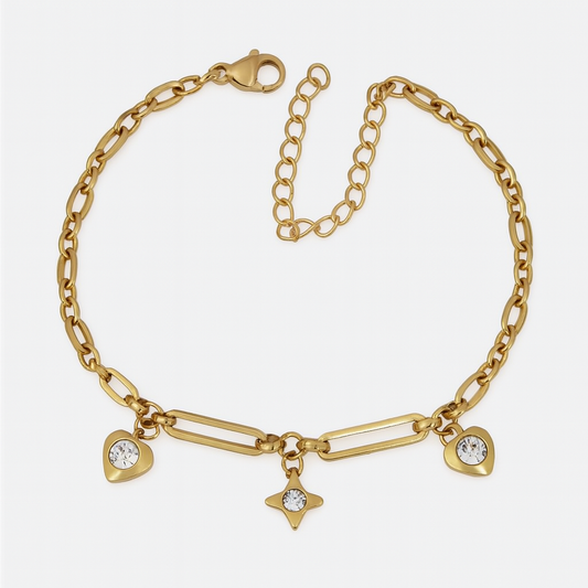 GleamHearts Charm Bracelet